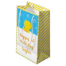Rubber Ducky Yellow und Blue Happy Birthday Kleine Geschenktüte