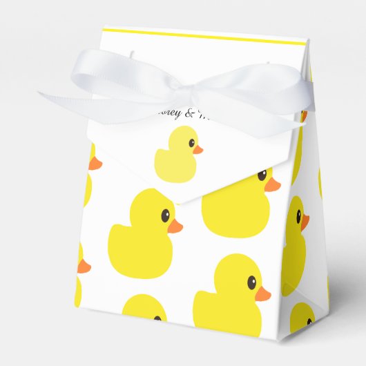 "Rubber Ducky" Zelt-Gefälligkeitsbox Geschenkschachtel (Vorderseite)