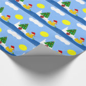 Rubber Duckys Weihnachtsschwimmer Geschenkpapier (Ecke)