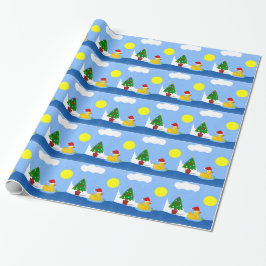 Rubber Duckys Weihnachtsschwimmer Geschenkpapier