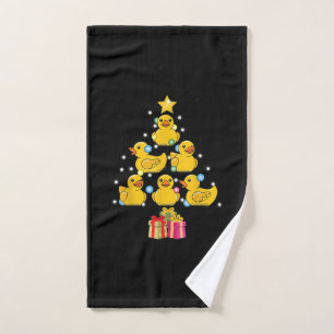 Rubber Ente Weihnachtsbaum Duckie Weihnachten Handtuch