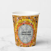 Rubber Enten Personalisiertes Foto Geburtstagspart Pappbecher (Rückseite)