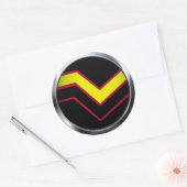 RUBBER LATEX PRIDE MEDALLION RUNDER AUFKLEBER (Umschlag)