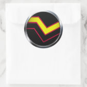 RUBBER LATEX PRIDE MEDALLION RUNDER AUFKLEBER (Tasche)