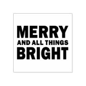 Rubber Stamp & Ink | Merry & All Things Bright Gummistempel (Prägung)
