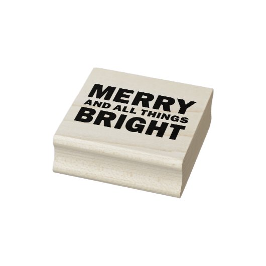 Rubber Stamp & Ink | Merry & All Things Bright Gummistempel (Stempel)