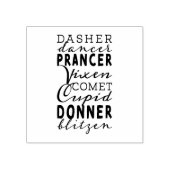 Rubber Stamp & Ink | Santa's Reindeer Gummistempel (Prägung)