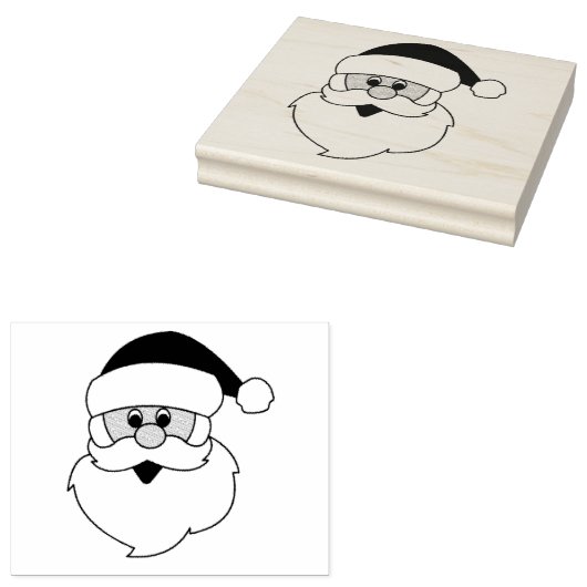 Rubber Stamp - Santa Face Gummistempel (Stempel)