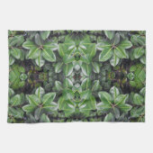 Rubber Tree Leaf Muster Handtuch (Horizontal)