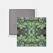 Rubber Tree Leaf Muster Magnet (Vorderseite/Rückseite)