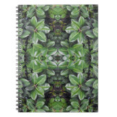 Rubber Tree Leaf Muster Notizblock (Vorderseite)