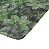 Rubber Tree Leaf Muster Schneidebrett (Ecke)