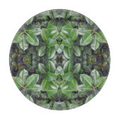 Rubber Tree Leaf Muster Schneidebrett (Vorderseite)