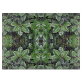 Rubber Tree Leaf Muster Schneidebrett (Vorderseite)