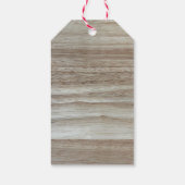Rubberwood Wood Grain Geschenkanhänger (Rückseite)