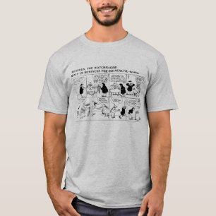 Rube Goldberg Uhrmacher Comicstrip T-Shirt