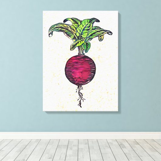 Rübe Leinwanddruck (Insitu (Holzboden))
