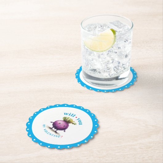 Rübe, mein Valentinstag Untersetzer (Vor Ort)