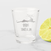Rübe mir eine Shot Funny Cat Schnapsglas (Rückseite)
