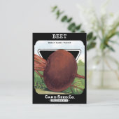 Rübe Vintages Rübenfutter Postkarte (Stehend Vorderseite)