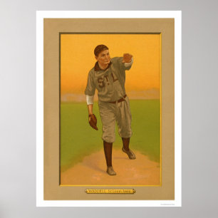Rube Waddell brüniert Baseball 1911 Poster