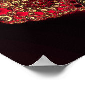 Rubeln und Golddrucke Poster (Ecke)