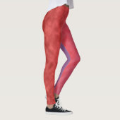 Rubelroter Dunst in der Dämmerung Leggings (Rechts)