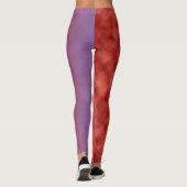 Rubelroter Dunst in der Dämmerung Leggings (Rückseite)