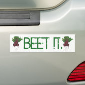 Rüben (Beat) Es Funny Red Beet Gemüse Feinschmecke Autoaufkleber (Auf Auto)
