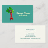 Rüben Gemüse Visitenkarte (Vorne/Hinten)