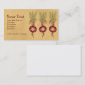 Rüben-kundengerechte Visitenkarte (Vorne/Hinten)