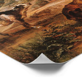 Ruben - Milchmädchen mit landschaftlich lebenden R Poster (Ecke)