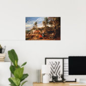 Ruben - Milchmädchen mit landschaftlich lebenden R Poster (Heimbüro)