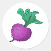 Rüben Runder Aufkleber (Vorderseite)