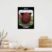 Rüben-Samenpackungs-Etikett Poster (Küche)