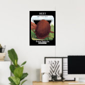 Rüben-Samenpackungs-Etikett Poster (Heimbüro)