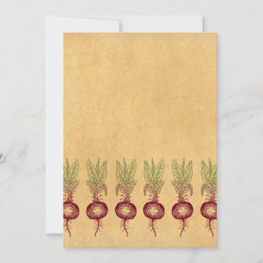 Rübeneinladung Einladung (Vorderseite)