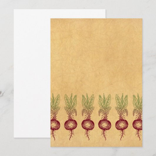Rübeneinladung Einladung (Vorne/Hinten)