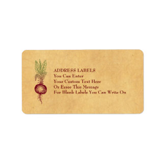 Rübenkennzeichnungen Adressaufkleber