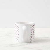 Rübenkonfetti Wasserfarbe Dots Espresso Tasse (Rückseite)