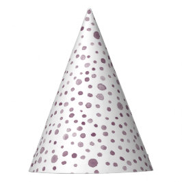 Rübenkonfetti Wasserfarbe Dots Party Hat Partyhütchen