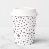 Rübenkonfetti-Wasserfarben-Dots-Papier-Cup Pappbecher (Links)