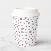 Rübenkonfetti-Wasserfarben-Dots-Papier-Cup Pappbecher (Rückseite)