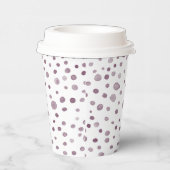 Rübenkonfetti-Wasserfarben-Dots-Papier-Cup Pappbecher (Rechts)