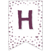 Rübenkonfetti Wasserfarben Punkte Jagdflagge Wimpelkette (Zweite Fahne)