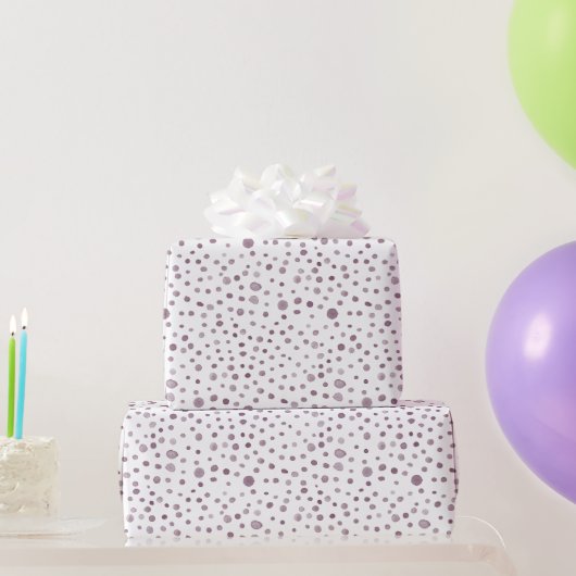 Rübenkonfetti Watercolor Dots Wrapping Paper Geschenkpapier (Partygeschenke)
