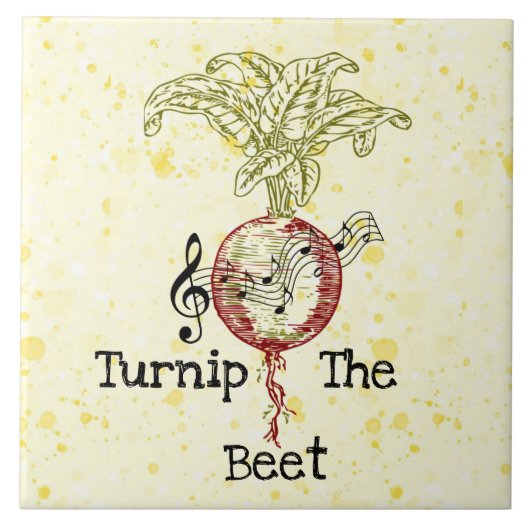 Rübenleder Keramik Fliese (Vorderseite)