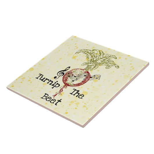 Rübenleder Keramik Fliese (Seite)