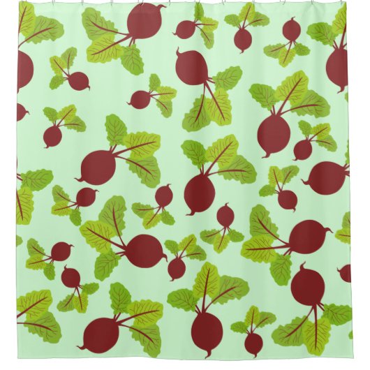 Rübenmuster Duschvorhang (Vorderseite)