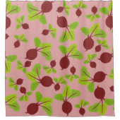 Rübenmuster Duschvorhang (Vorderseite)